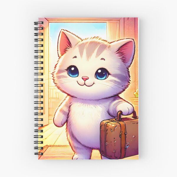 Item preview, Sweet Kitten Arriving Home with Suitcase designed and sold by Sybille-Yates.