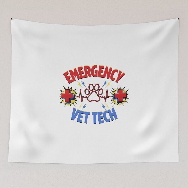 Item preview, Emergency Vet Tech Pop Art Comic Veterinary Technician designed and sold by Créative touche .