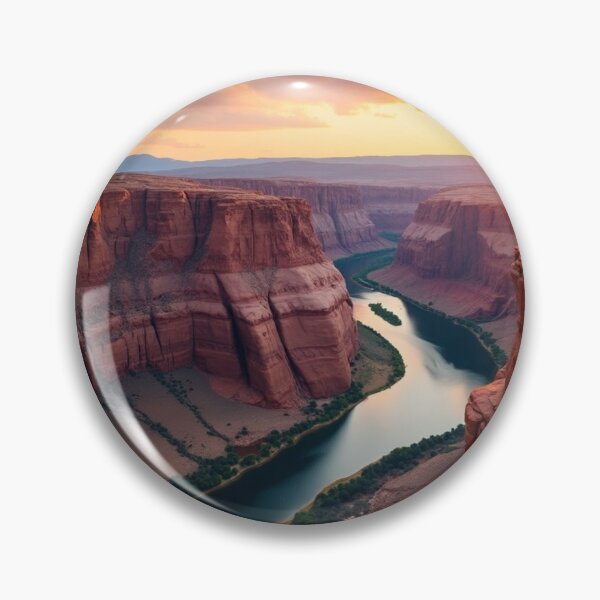 Item preview, River Through the Canyon - Desert Horizon Reflections designed and sold by nhk999.