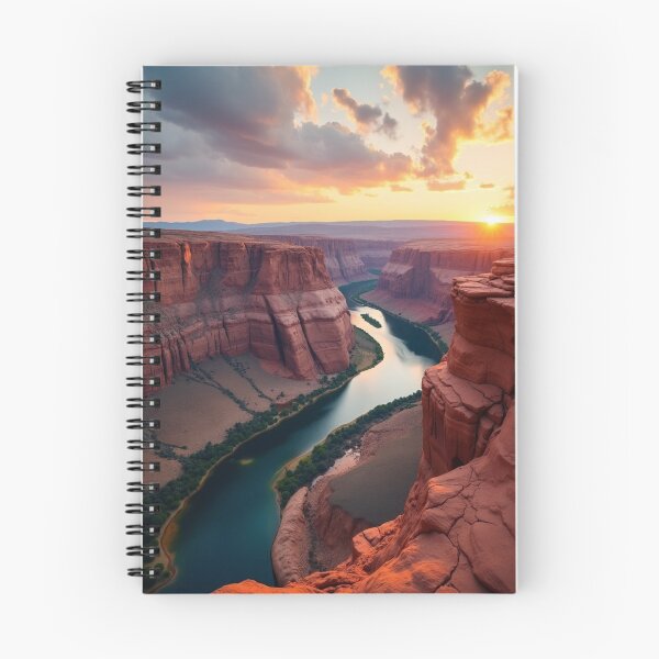 Item preview, River Through the Canyon - Desert Horizon Reflections designed and sold by nhk999.