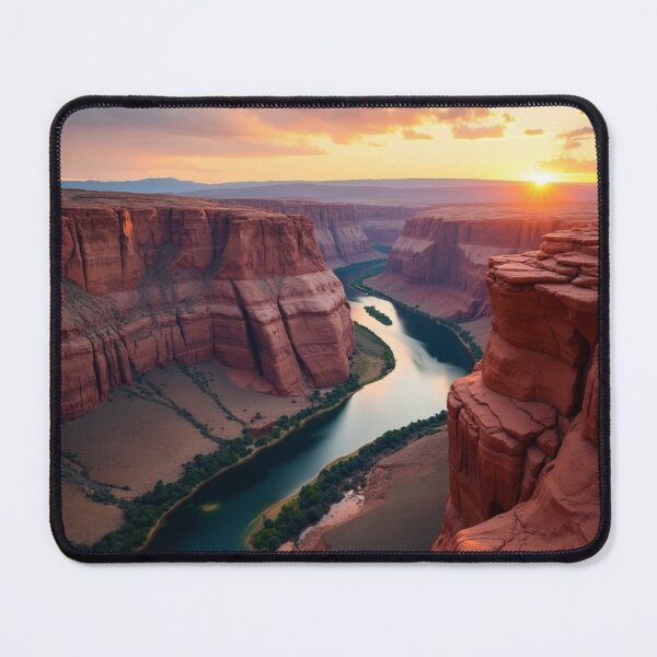 Item preview, River Through the Canyon - Desert Horizon Reflections designed and sold by nhk999.