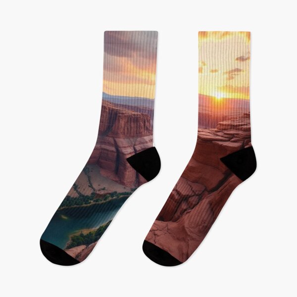 Item preview, River Through the Canyon - Desert Horizon Reflections designed and sold by nhk999.