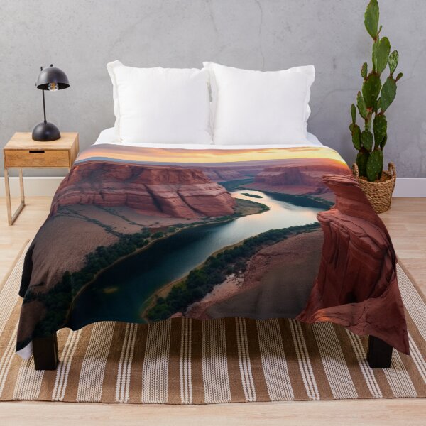 Item preview, River Through the Canyon - Desert Horizon Reflections designed and sold by nhk999.