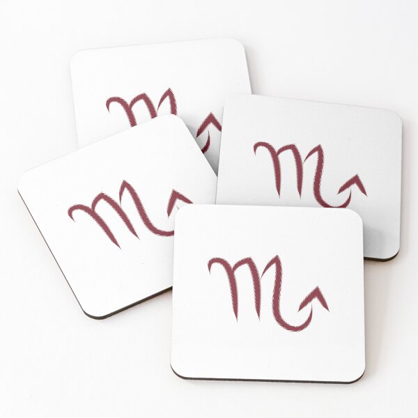 Item preview, Burgundy Scorpio Scorpion Zodiac Symbol Design designed and sold by pattern-archive.