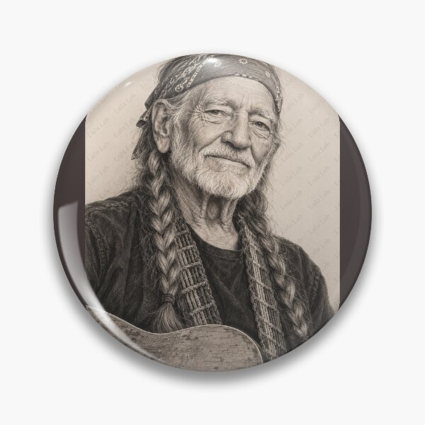 Item preview, Willie Nelson – Leyenda del country rebelde en lápiz designed and sold by LuluLeb.