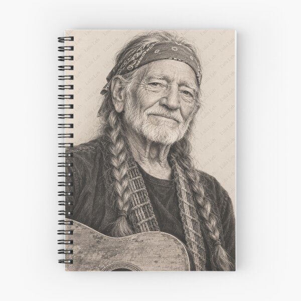 Artikelvorschau, Willie Nelson – Outlaw-Country-Legende in Bleistiftzeichnung entworfen und verkauft von LuluLeb.