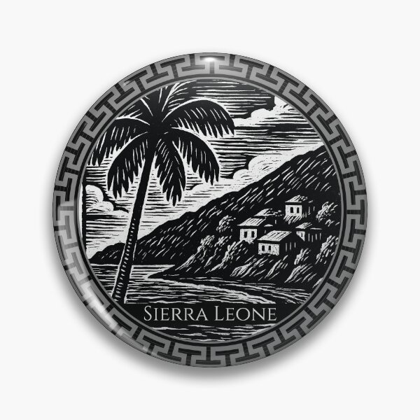 Aperçu de l'œuvre Sierra Leone Art ancien de gravure sur bois créée et vendue par Thistle-TShop.