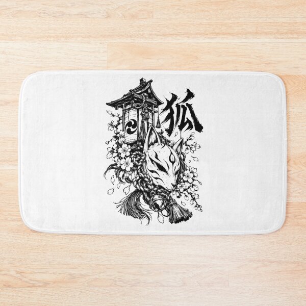 Item preview, Linterna Kitsune y flores de cerezo del folclore japonés designed and sold by bapupa.