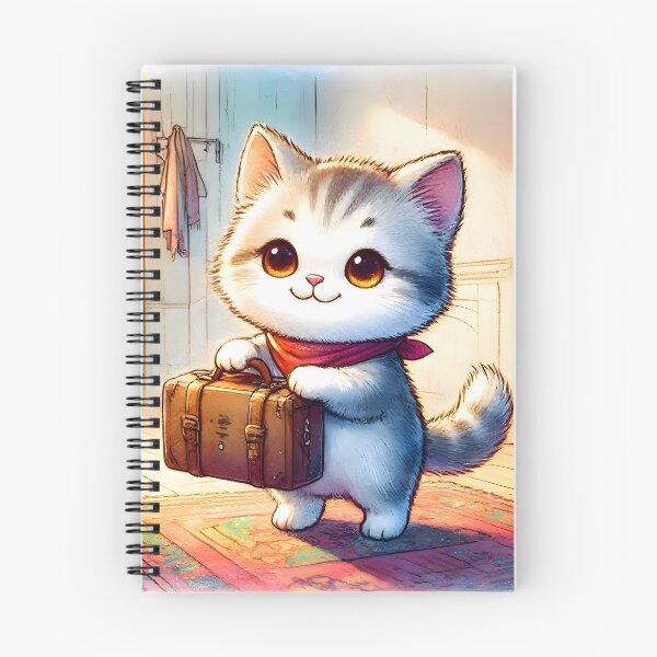 Item preview, Sweet Kitten Arriving Home with Suitcase designed and sold by Sybille-Yates.