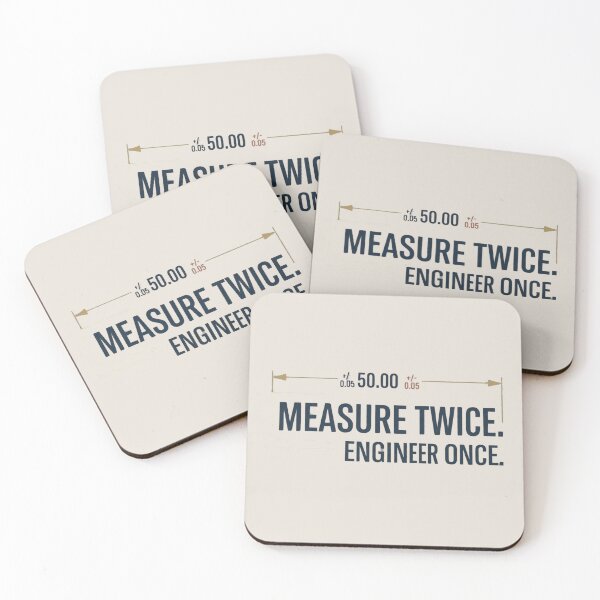 Item preview, Measure Twice Engineer Once Technical Design designed and sold by Amr Darwish Graphic designer.