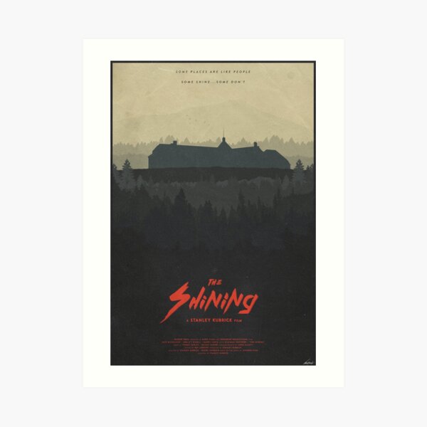 Original REDRUM The Shining Art Print Poster Stanley Kubrick Jack Nicholson Bar