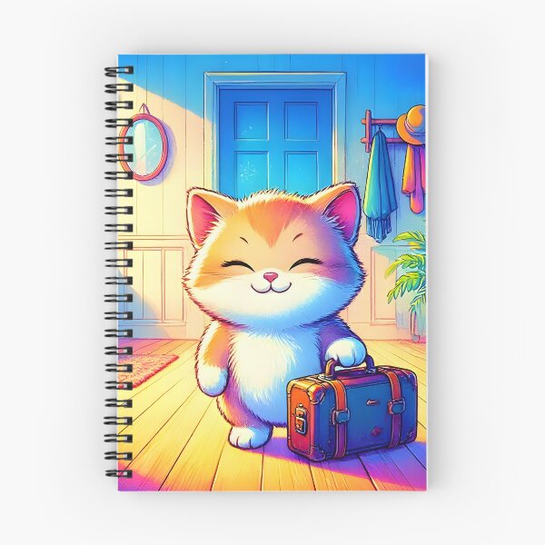Item preview, of Sweet Kitten Arriving Home with Suitcase designed and sold by Sybille-Yates.