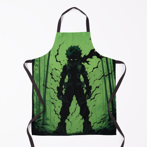 Item preview, Emerald Shadow Hero – Dark Green Anime-Inspired Warrior designed and sold by Dyan4.