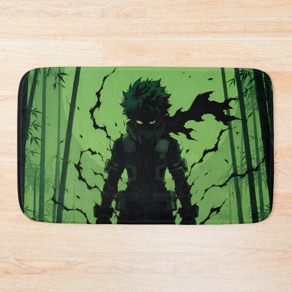 Item preview, Emerald Shadow Hero – Dark Green Anime-Inspired Warrior designed and sold by Dyan4.