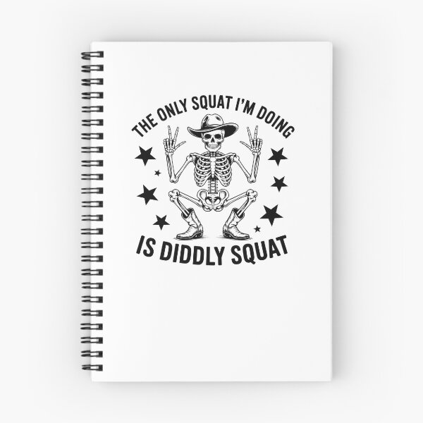 Item preview, Skeleton Cowboy Diddly Squat Funny Workout Fitness designed and sold by GiaoCalonas.