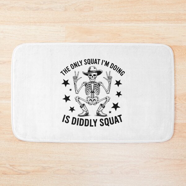 Item preview, Skeleton Cowboy Diddly Squat Funny Workout Fitness designed and sold by GiaoCalonas.