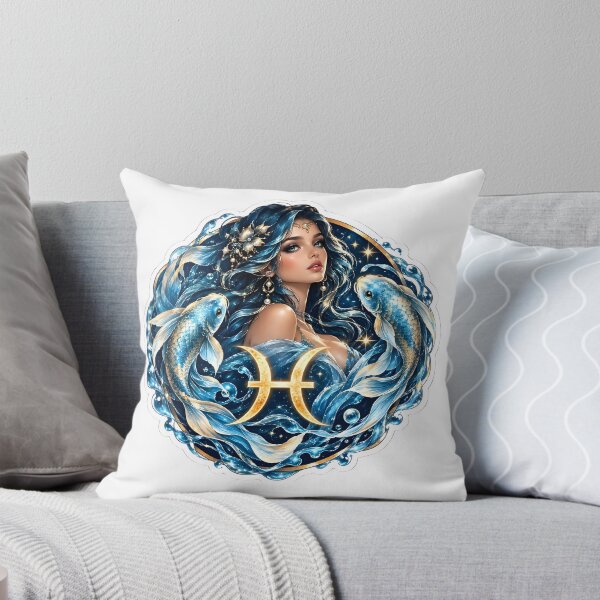 Artikelvorschau, Fische-Frau, Meeresfisch-Porträt entworfen und verkauft von Zodiac Celestial Art.