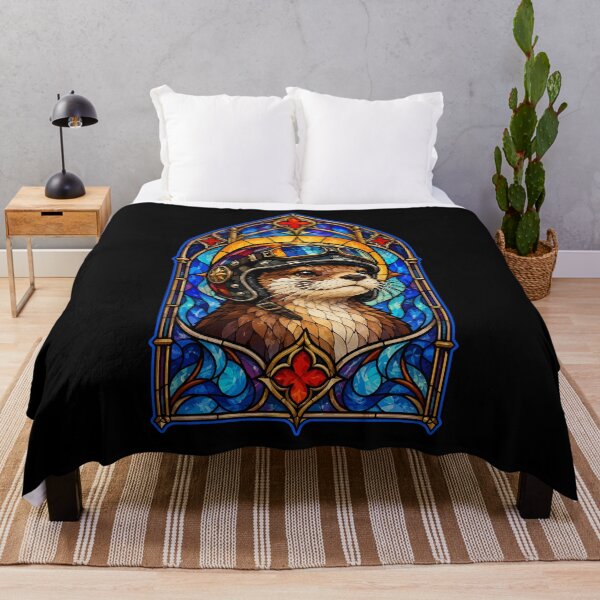 Item preview, Biker Otter Stained Glass designed and sold by TomFrontierArt.