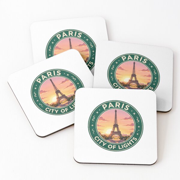 Item preview, Paris France Vintage Travel Emblem French Capital Landmark Badge designed and sold by jeshands.