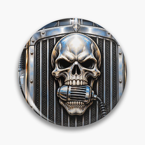 Item preview, Skull Grill Trucker – Chrome CB Radio designed and sold by NomadForge.