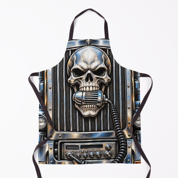 Item preview, Skull Grill Trucker – Chrome CB Radio designed and sold by NomadForge.