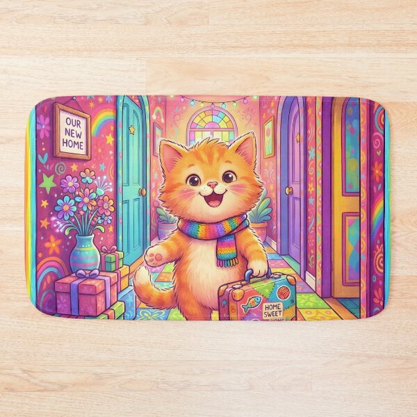 Item preview, Technicolor Kitten Arriving Home designed and sold by Sybille-Yates.