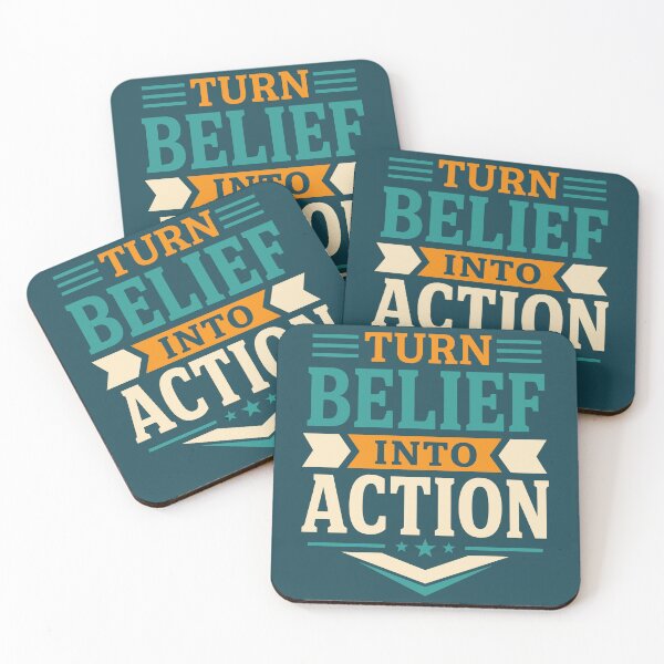 Item preview, Turn Belief Into Action designed and sold by rejowan-arts.