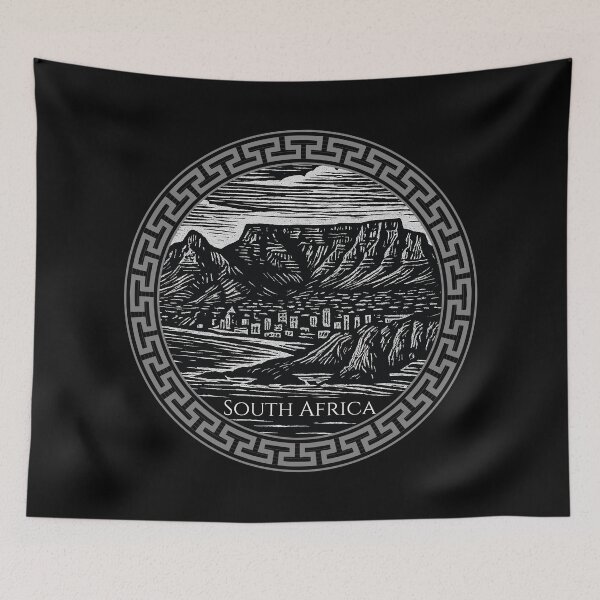 Item preview, South Africa Vintage Woodcut Art designed and sold by Thistle-TShop.