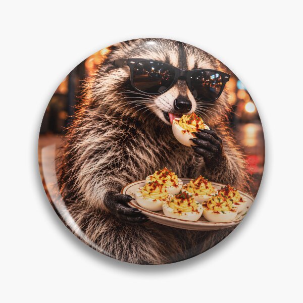 Item preview, Deviled Eggs Raccoon Thanksgiving Food Lover designed and sold by VGAfanatic.
