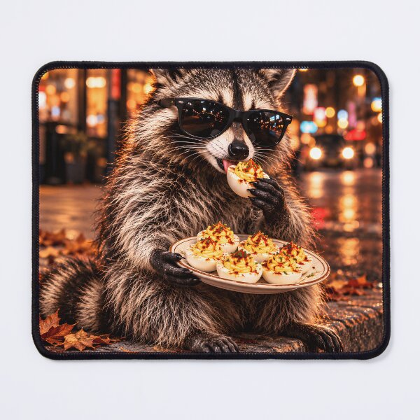 Item preview, Deviled Eggs Raccoon Thanksgiving Food Lover designed and sold by VGAfanatic.