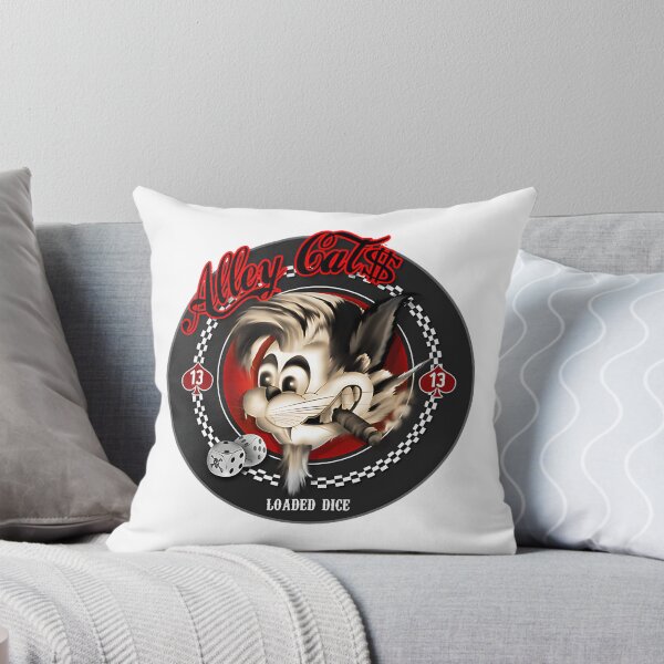 Item preview, Alley Cats Loaded Dice Vintage Style Illustration for Dice and Cat Lovers designed and sold by cre8tiveshop.