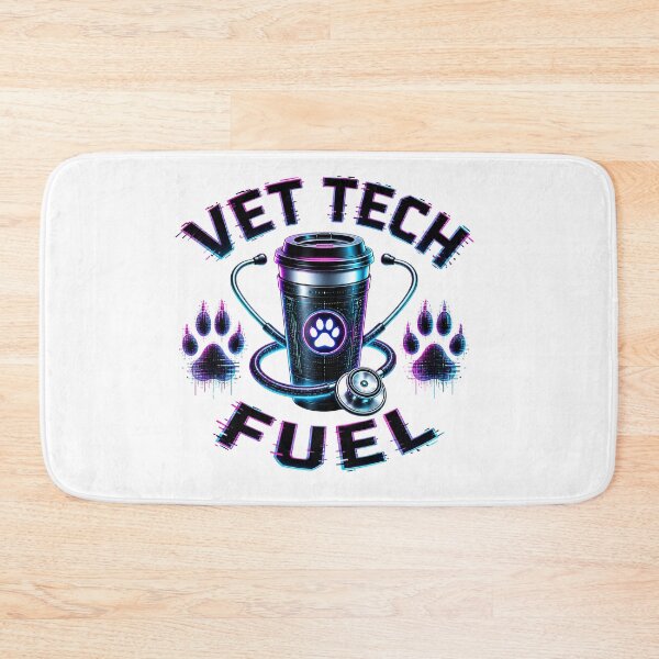 Item preview, Vet Tech Fuel Cyberpunk Glitch Veterinary Technician designed and sold by Créative touche .