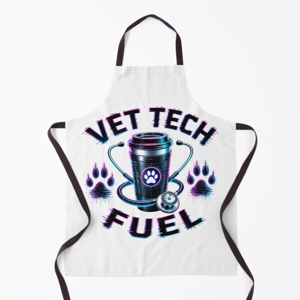 Item preview, Vet Tech Fuel Cyberpunk Glitch Veterinary Technician designed and sold by Créative touche .