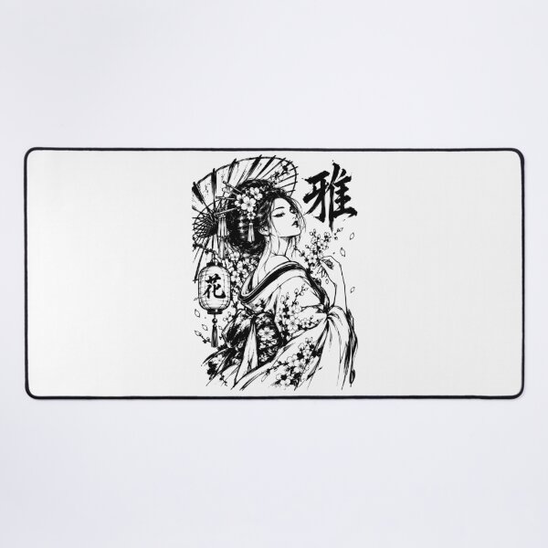 Item preview, Japanese Elegant Geisha Beneath Blossoms designed and sold by bapupa.