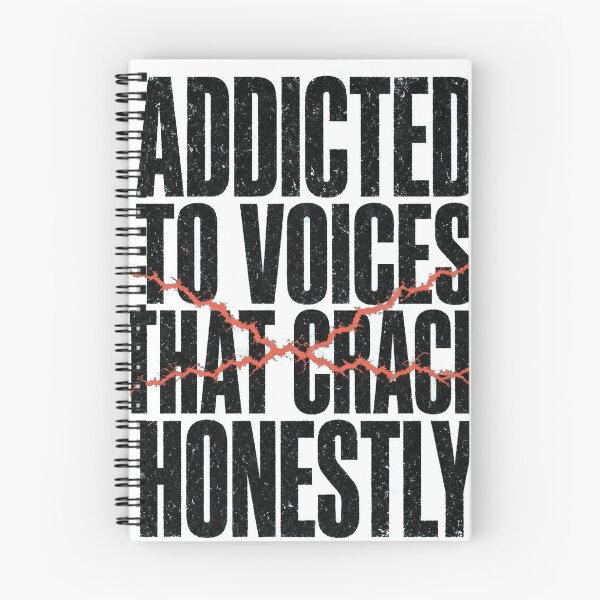 Item preview, Addicted to Voices That Crack Honestly – Raw Music Lover Design designed and sold by RokomariFabric.