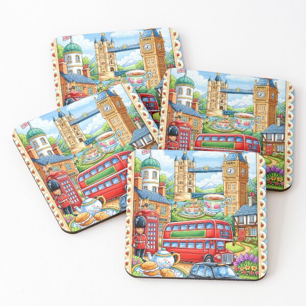 Item preview, Colorful Illustration of United Kingdom Attractions designed and sold by Artessie.
