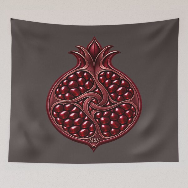 Item preview, Burgundy Pomegranate Eternity Emblem designed and sold by Qenlo.