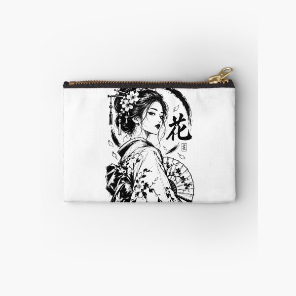 Item preview, Geisha with Blossoms and Fan designed and sold by bapupa.