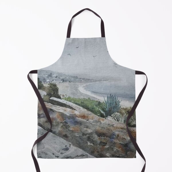 Item preview, Coastal Cliffs and Palm Watercolor designed and sold by SlavaArt.