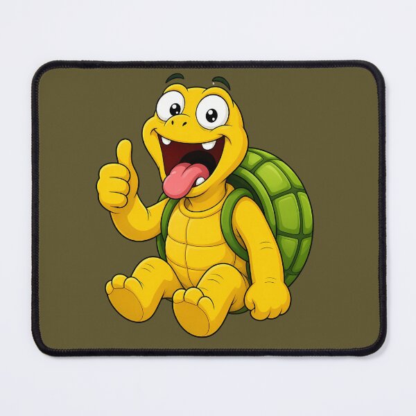 Item preview, Cheeky turtle with raised thumb and sticking out tongue designed and sold by design-rebell.