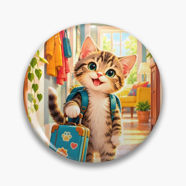 Item preview, Gatito tecnicolor llegando a casa designed and sold by Sybille-Yates.