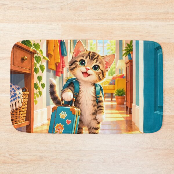 Item preview, Technicolor Kitten Arriving Home designed and sold by Sybille-Yates.
