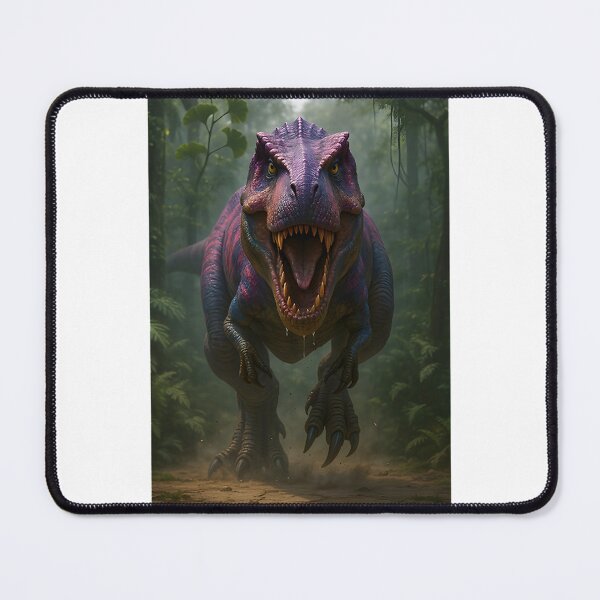 Item preview, Colorful Charging Tyrannosaurus Rex Dinosaur Illustration designed and sold by MoGo2020.