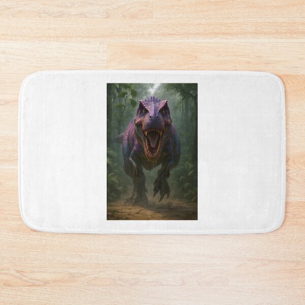 Item preview, Colorful Charging Tyrannosaurus Rex Dinosaur Illustration designed and sold by MoGo2020.