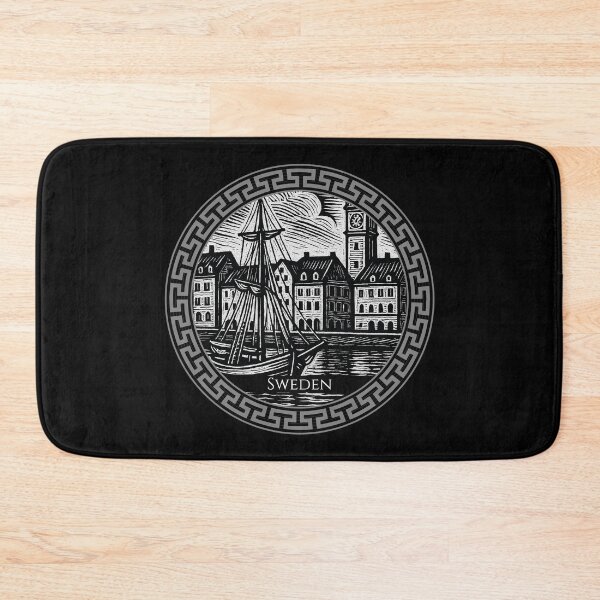 Item preview, Sweden Vintage Woodcut Art designed and sold by Thistle-TShop.