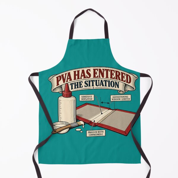 Item preview, PVA Has Entered the Situation | Bookbinding Humor designed and sold by FashCode.