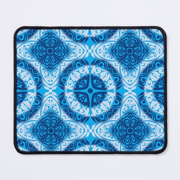 Item preview, Portuguese Ceramic Tile Motif | Light Blue & White Mediterranean Talavera Pattern designed and sold by Rukhscreations.