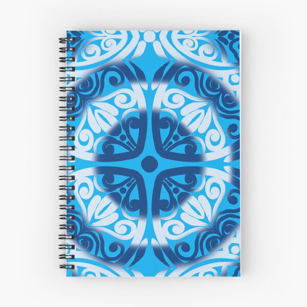 Item preview, Portuguese Ceramic Tile Motif | Light Blue & White Mediterranean Talavera Pattern designed and sold by Rukhscreations.