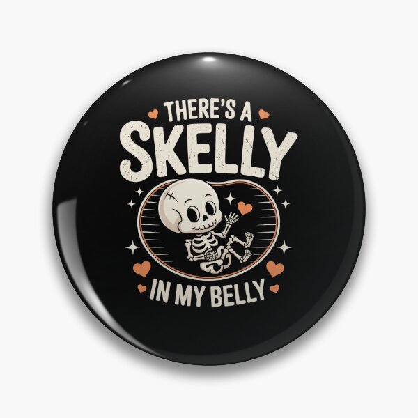 Item preview, theres a skeleton in my belly cute halloween baby skeleton hearts designed and sold by DariaOltes.