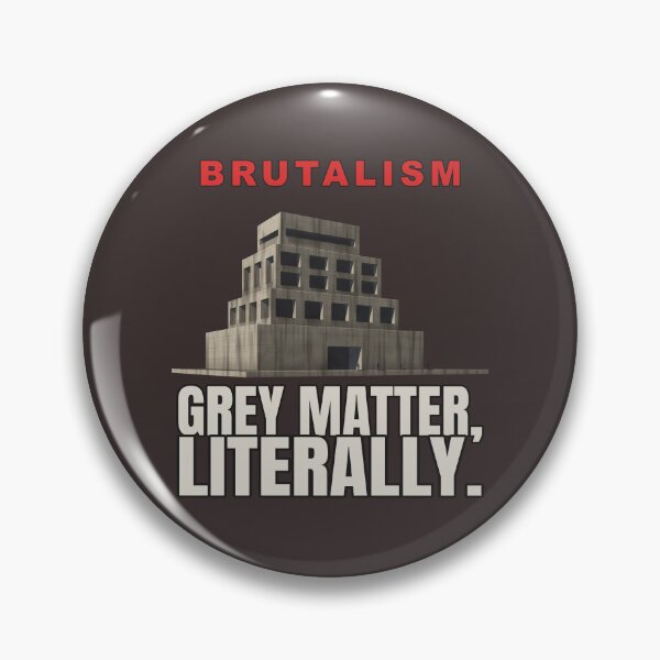 Item preview, Grey Matter, Literally – Brutalism Concrete Brain Pun designed and sold by TribeGlyph.